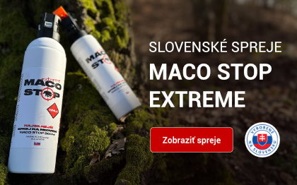Slovenské spreje proti medveďom MACO STOP Extreme
